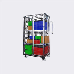Four Sided Merchandise Picking Trolley - AB Range