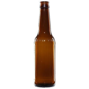 330ml beer bottle made from amber glass