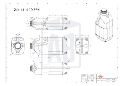 2 Litre Polyethylene Milk Containers