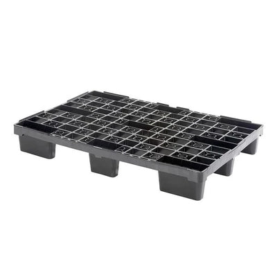 Nestable Plastic Container Pallet – 1140x760mm – Perforated Deck – 9 Legs