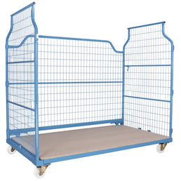 Möbel-Corlette-Wagen 2000 x 1150 x 1850 mm – 800 kg Tragkraft, nest- und stapelbarer Gitterrollbehälter