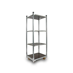 Danish Plant Trolley with 3 Adjustable Shelves – 715x565x1900mm, Galvanized Steel Frame