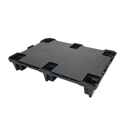 Nestable Plastic Display Pallet – 800x600x130mm – Closed Deck – HDPE – 350kg Dynamic Load