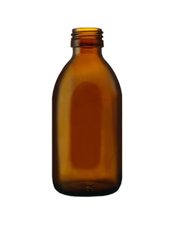150 ml bernsteinfarbene Alpha-Glasflasche