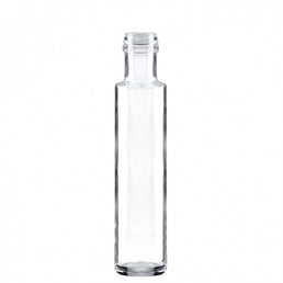 250ml Clear Glass Dorica Oil Bottle (Screw Neck)
