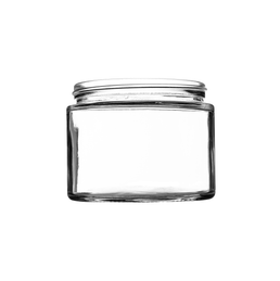 500ml White Flint Glass Squat Jar