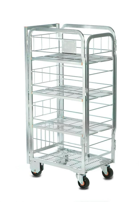 4 tier milk trolley