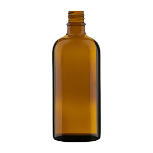 100 ml bernsteinfarbene Aromatherapie-Rundflasche – GL18 Essential-Oil-Flasche