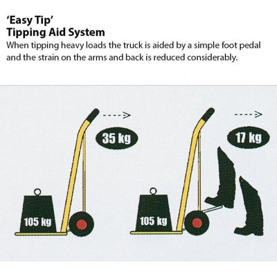 Manual Lifter Sack Truck, 1020mm Lift Height, 100kg Capacity