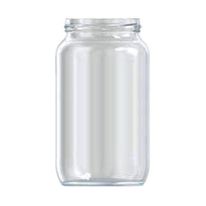 1050ml Rundes Marmeladenglas – Großes klares Glas-Lebensmittelglas