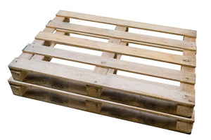 Holzpalette 1200 × 800 × 126 mm – gebraucht – 750 kg dynamische Belastung