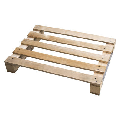 Wooden Display Pallet 800 x 600 x 120mm | 2 Skids | ISPM 15 Heat Treated Export Pallet