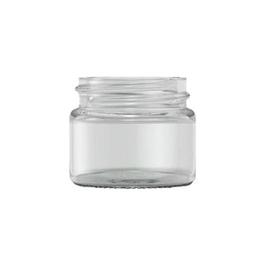15ml Clear Glass Round Ointment Pot Empty Jar 38mm Neck