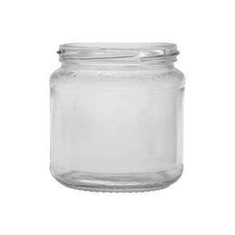 1/2lb Fancy Honey Jar (192ml) – Clear Glass Honey & Preserve Jar