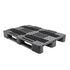 Heavy Duty Plastic Euro Pallet 1200 x 800 x 145mm with 3 Runners – 1300kg Dynamic Load | Rackable