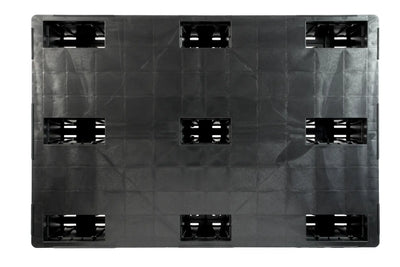 Heavy Duty Nestable Plastic Euro Pallet 1200 x 800 x 153mm – Closed Deck with Raised Edge | 1200kg Dynamic Load