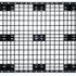 Nestable Plastic Pallet 1200 x 1000 x 153mm with Raised Edge – 1000kg Dynamic Load