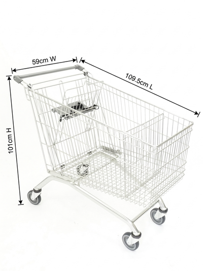 Shopping Trolley - 212 Litre Zinc Plated