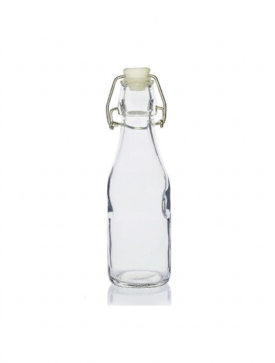 250ml Water/Juice/Lemonade Swing-Stopper Empty Glass Bottle