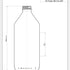 575ml Flasche aus Flintglas für Essig Einweg Lebensmittelbehälter - Ardagh