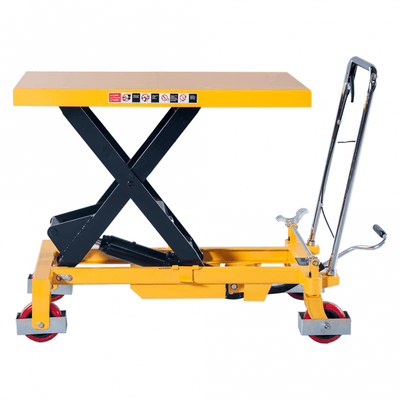 Scissor Lift Table 815x500mm – 300 kg Load Capacity, Mobile Hydraulic Trolley