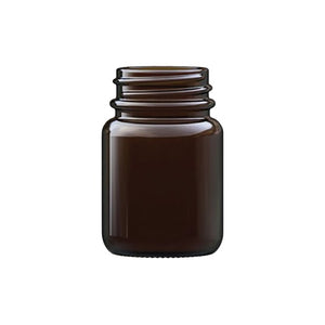 30ml Bernsteinfarbenes Pulverglas – UV-schutzender Kosmetik- & Aufbewahrungsbehälter