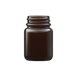 30ml Amber Powder Glass Jar – UV Protective Cosmetic & Storage Jar