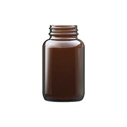 4oz (120ml) Amber Powder Jar – UV-Protective Glass Jar for Cosmetics & Powders