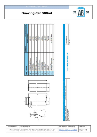 Aluminium Beverage Can – 500ml | Lightweight, Recyclable & Customisable