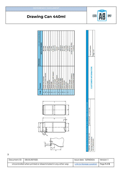 Aluminium Beverage Can – 440ml | Lightweight, Recyclable & Customisable