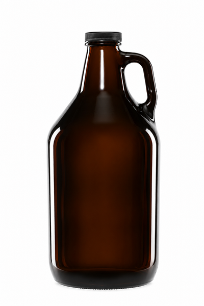 64 oz/1.84 Liter Amberglas Growler mit Griff