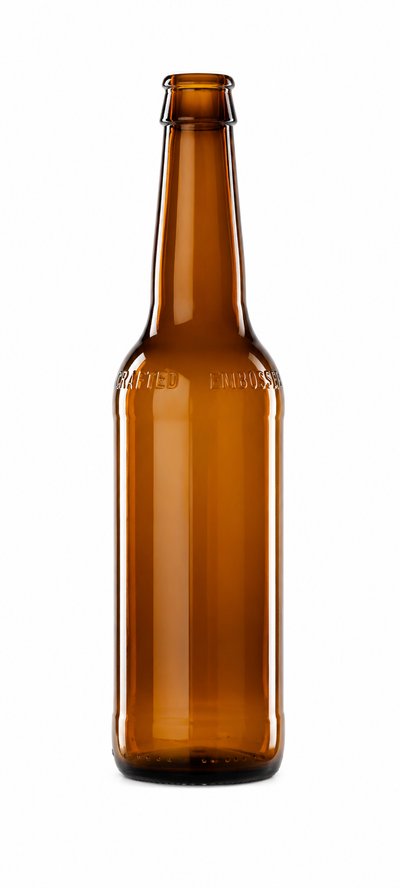 330ml Kronkorken Amber Bierflasche