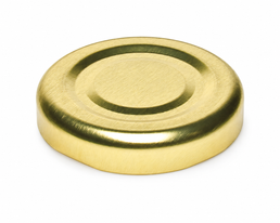 38MM Gold Button Twist-Off Cap RTB