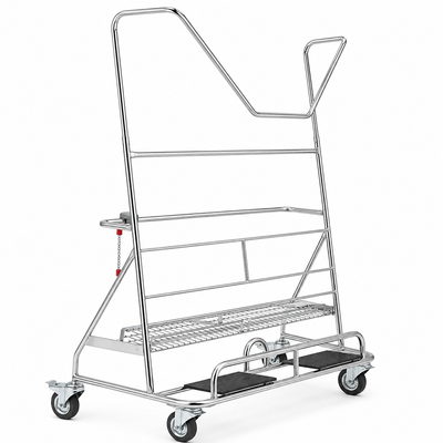 Plattenwagen Carry WP4BW mit Regal und Korb - Langlebig und Praktisch