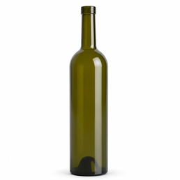 Bordelaise Classique 75cl Amber Auv Glass Bottle – Cork Finish