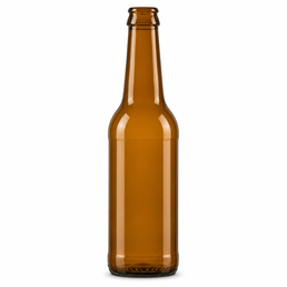 LONG NECK 33cl Brown Reusable Beer Bottle – HKK-AG Crown Finish