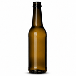 LONG NECK ECOVA 33cl Dark Amber Beer Bottle – Lightweight Crown Finish