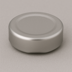 38MM RTO Silber Drehverschlusskappen – 10mm hoch