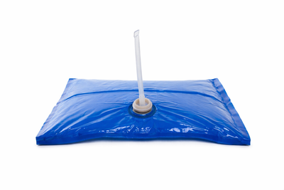 Bag-in-Box Single Seal Blue 24-Pint (3 Gallon) Pergal Milk Bag with Dispenser Tube