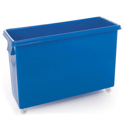 166 Litre Heavy Duty Bar Bottle Trolley MDPE Container Blue
