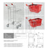 Twin-Basket Trolley – Travelator-Compatible Retail Trolley