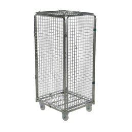 Anti-Theft Roll Container – 800x710x1800mm, Demountable with Metal Base & Plug-In Gates