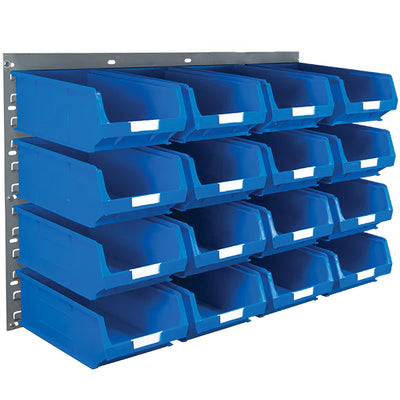 Wall Mounted Louvred Panel & Bin Kits | Complete Wall Storage with Small Parts Bins
