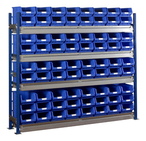 Einzelnes Longspan-Starter-Kit mit Bin-Kits | Schwerlast-Aufbewahrung für Kleinteile