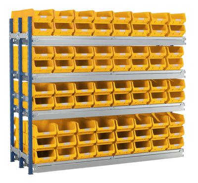 Double Longspan Extension Kits | Mild Steel Storage Shelving with Small Parts Bins