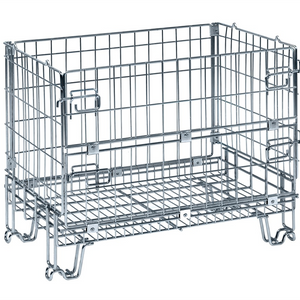 Elektroverzinkter Drahtkorb – Klappbar & Stapelbar – 860 × 580 × 680 mm – 300 kg Traglast