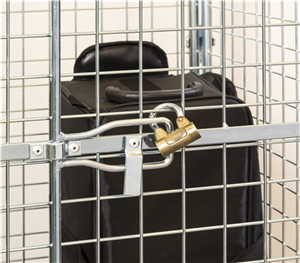 Lockable Mesh Security Container with Braked Castors – 600kg Capacity