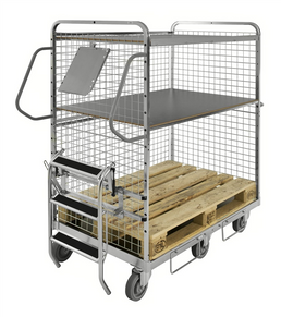 Modul 600 Picking Trolley – Electrogalvanised Flex Cart – 600kg Capacity (1295 × 810 × 1700 mm)