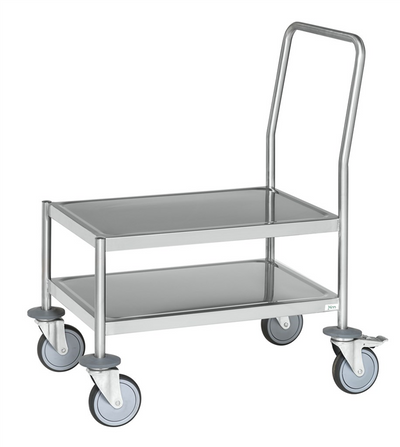Edelstahl-Plattformwagen – C3 (AISI 304) – 800 × 550 × 905 mm