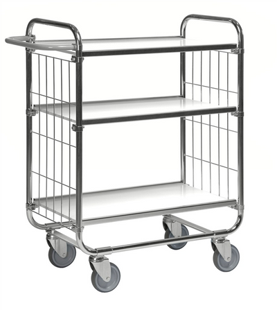 Series 8000 Shelving Trolley – Electrogalvanised – 250 kg Capacity (815 × 470 × 1120 mm)